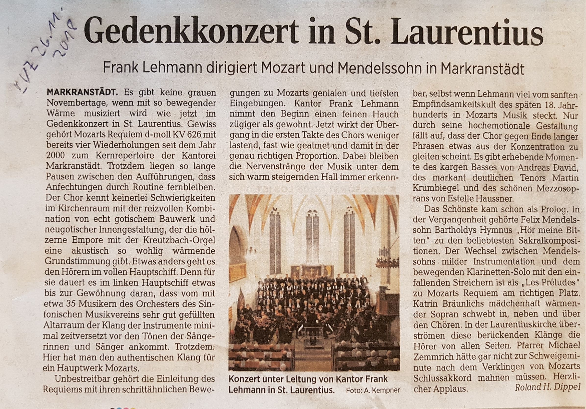 Kritik Konzert zum Buß- und Bettag